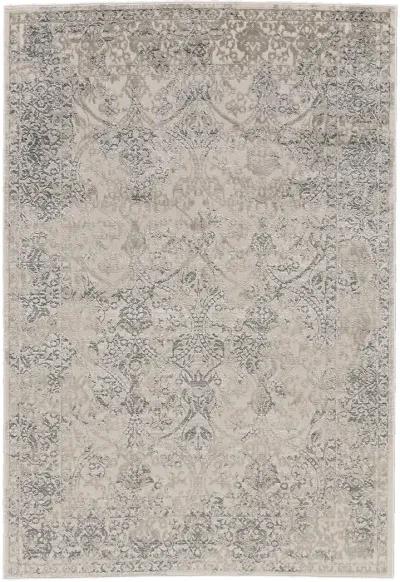 Prasad 3682F Ivory/Gray/Black 1'8" x 2'10" Rug