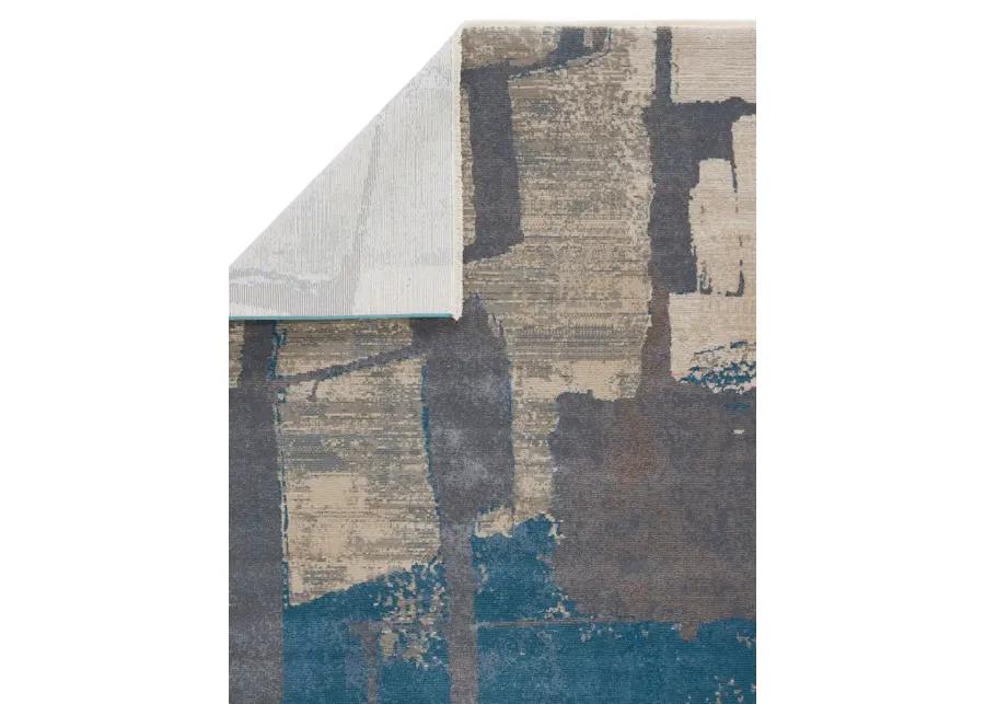 Sanaa By Nikki Chu Lehana Blue 2'6" x 12' Runner Rug