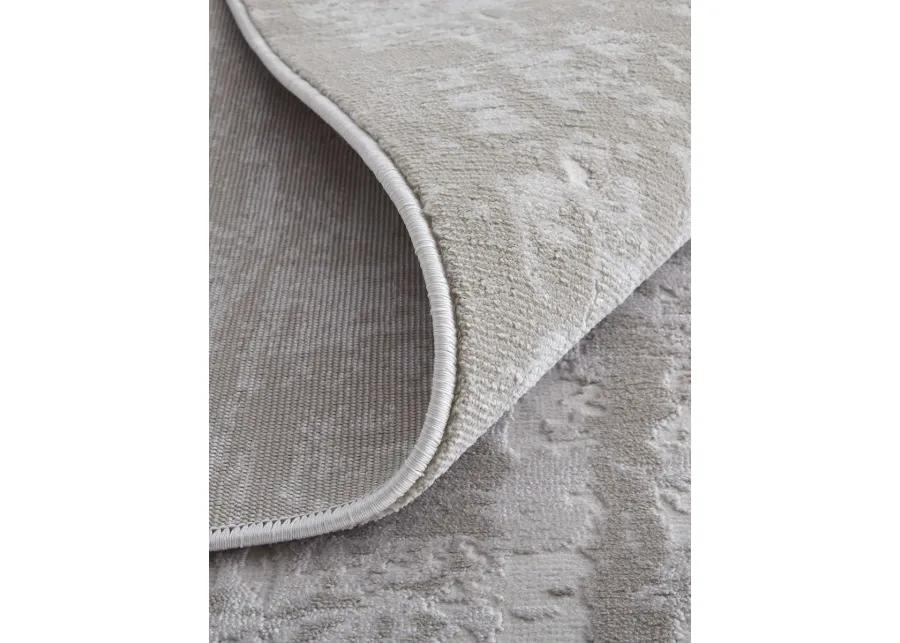 Prasad 39NAF 8' x 11' Ivory/Taupe/Silver Rug