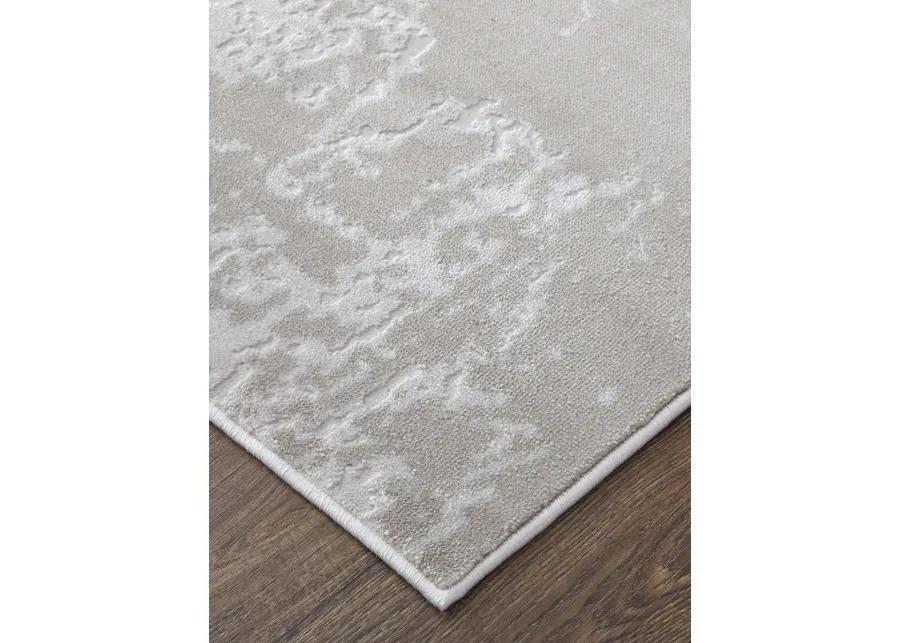 Prasad 39NAF 8' x 11' Ivory/Taupe/Silver Rug