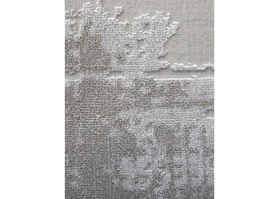 Prasad 39NAF 8' x 11' Ivory/Taupe/Silver Rug