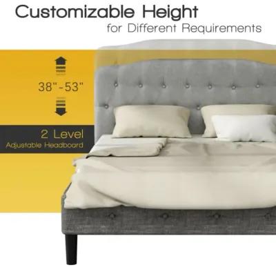 Queen Upholstered Headboard with Adjustable Heights