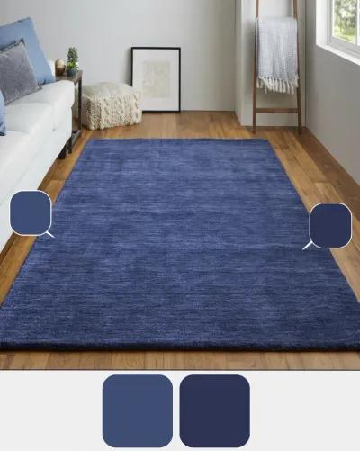 Luna 8049F Blue 8' x 8' Round Rug