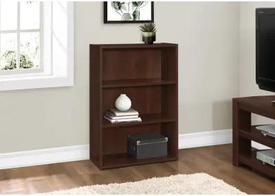 Monarch Specialties I 7475 Bookshelf, Bookcase, 4 Tier, 36"H, Office, Bedroom, Laminate, Brown, Transitional