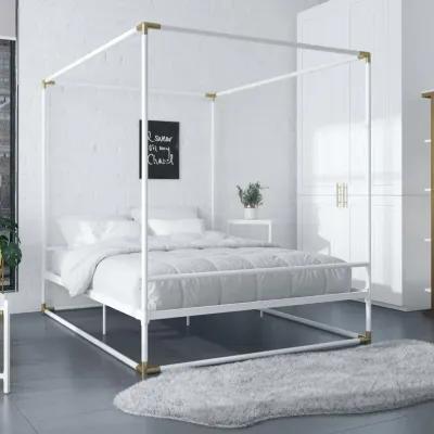 Celeste Canopy Metal Bed