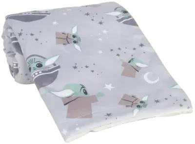 Lambs & Ivy Star Wars Cozy Friends Baby Yoda/Grogu Fleece Baby Blanket