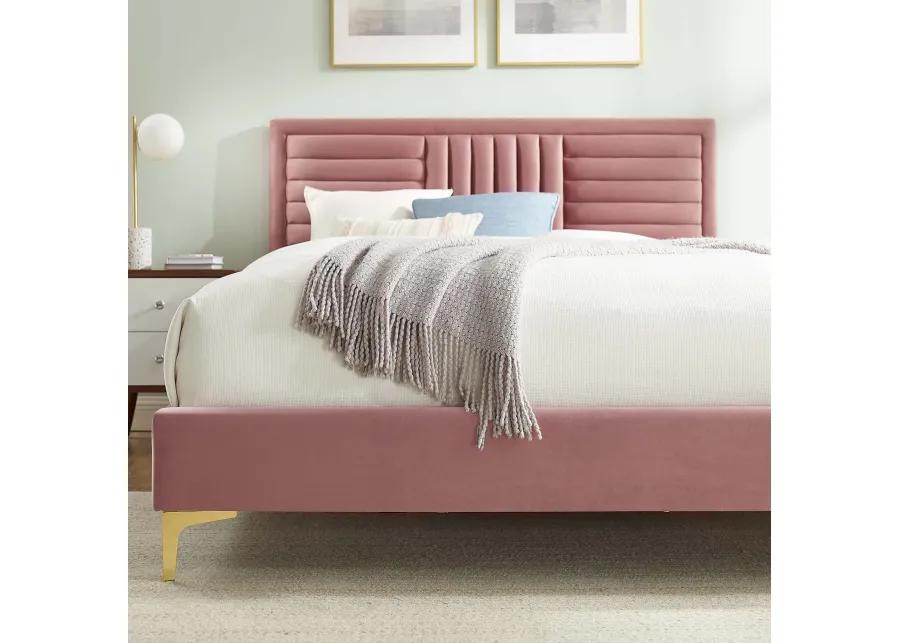 Modway - Sofia Channel Tufted Performance Velvet King Platform Bed