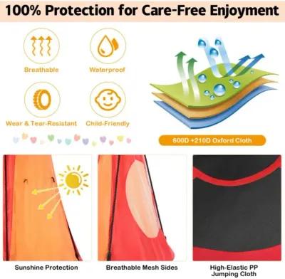 Hivvago 2-in-1 40 Inch Kids Hanging Chair Detachable Swing Tent