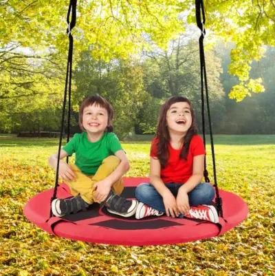 Hivvago 2-in-1 40 Inch Kids Hanging Chair Detachable Swing Tent