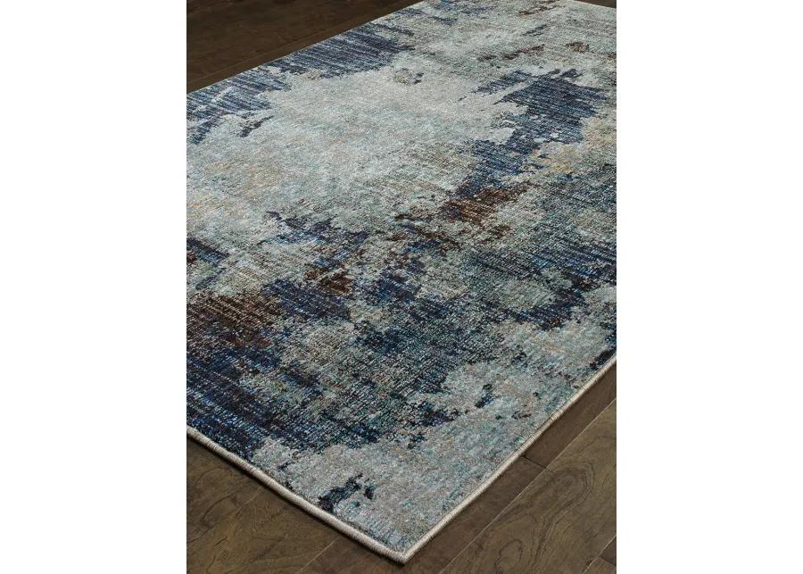 Evolution 2'6" x 12' Navy Rug