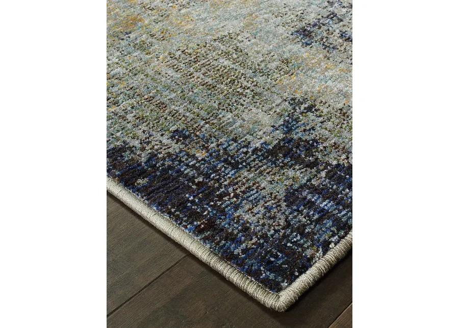 Evolution 2'6" x 12' Navy Rug