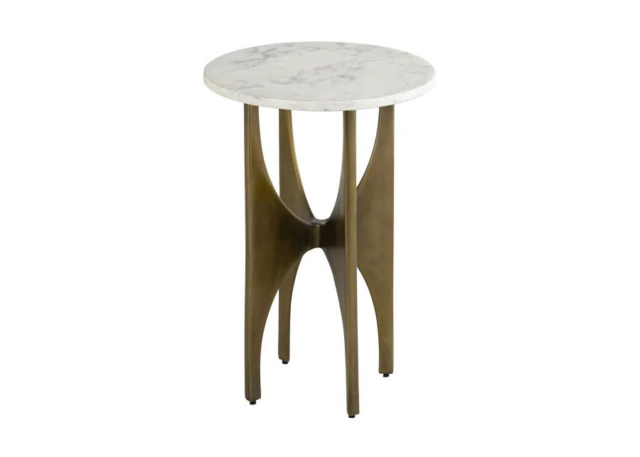 Elroy Brass Accent Table