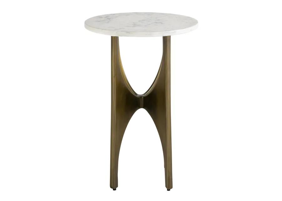 Elroy Brass Accent Table