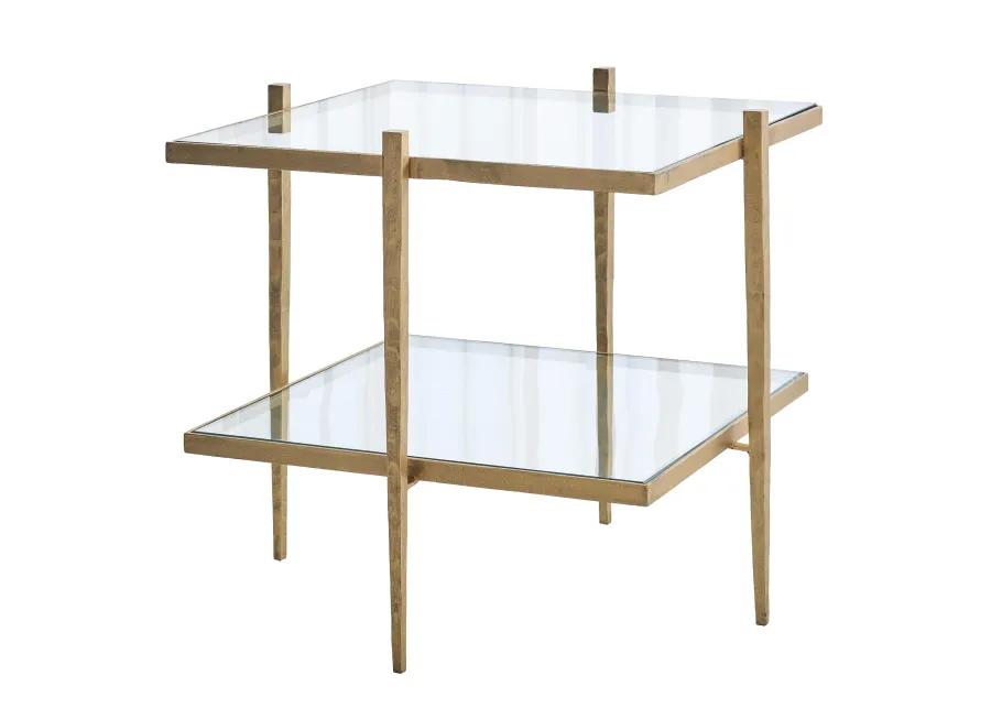 Laforge End Table- Gold