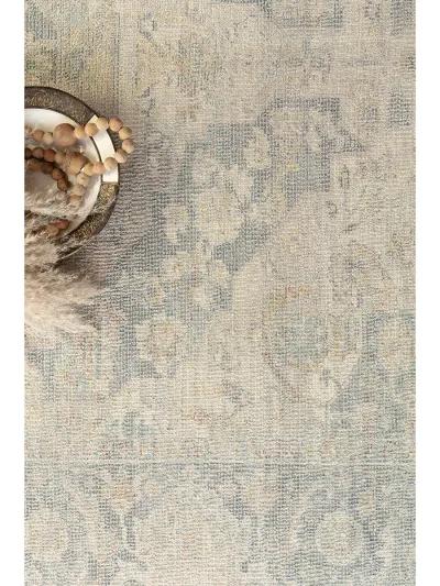 Priya PRY08 Bone/Bluestone 2'3" x 3'9" Rug