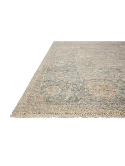 Priya PRY08 Bone/Bluestone 2'3" x 3'9" Rug