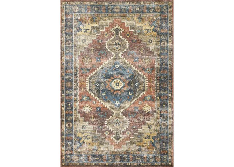 Skye SKY11 Rust/Blue 9' x 12' Rug