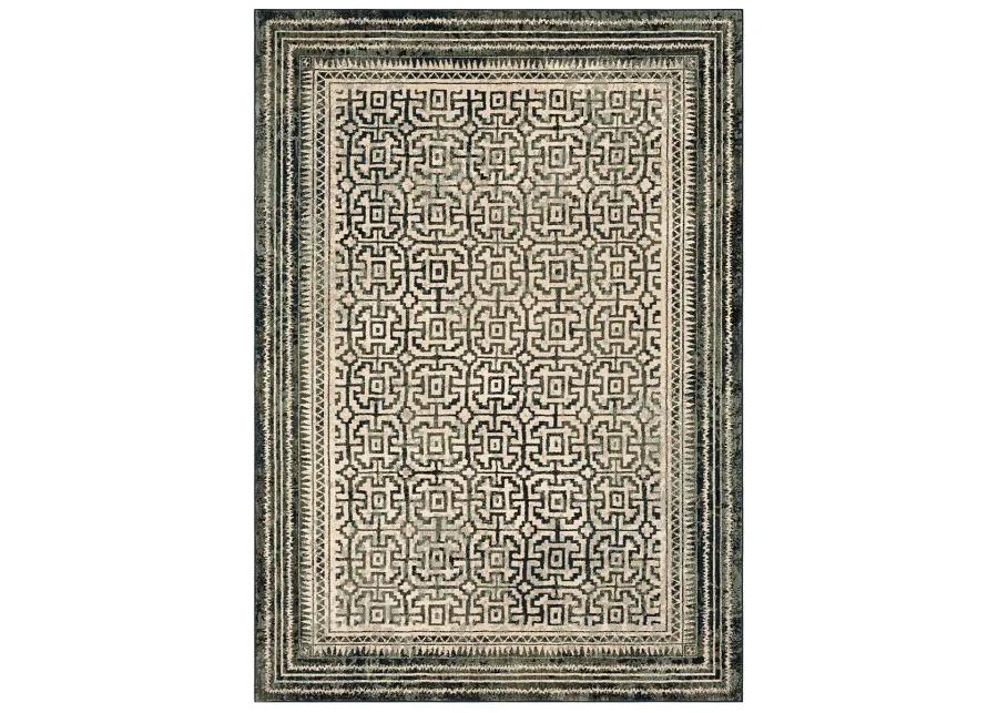 Rendition by Stacy Garcia Home Adras Blue Teal 8' X 11' Rug