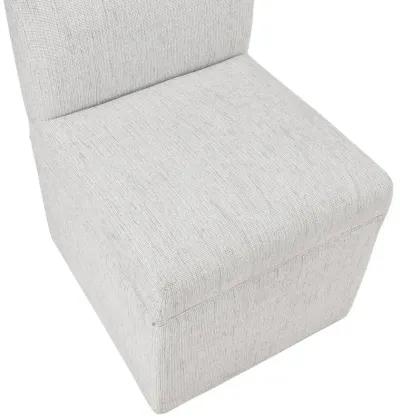 Delray Modern Upholstered Castered Chair in Sea Oat