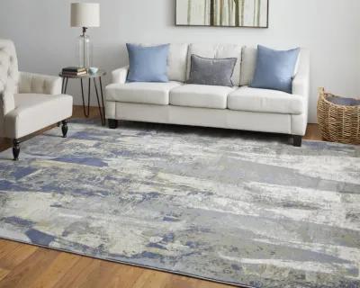 Clio 39K6F Blue/Gray/Tan 9' x 12' Rug