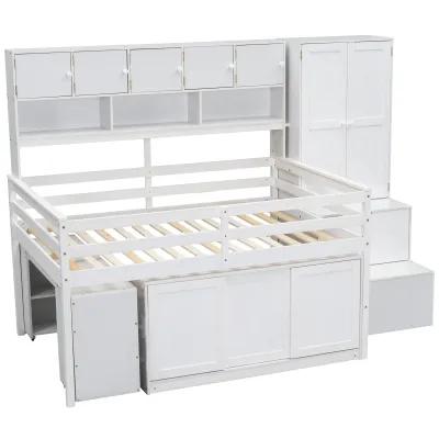 Merax Storage Loft Bed  with Desk