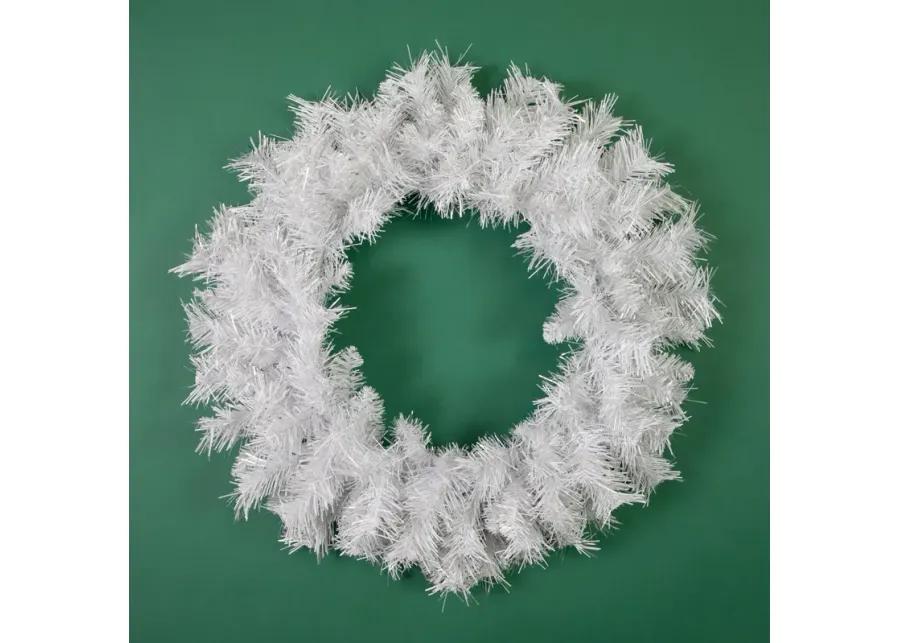 White Pine Artificial Christmas Wreath  24-Inch  Unlit