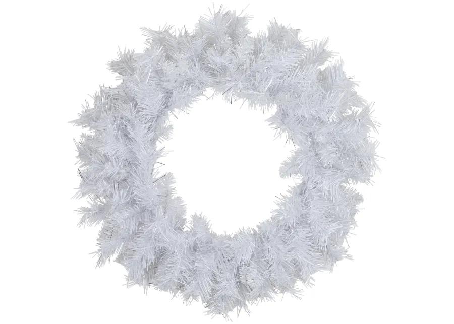 White Pine Artificial Christmas Wreath  24-Inch  Unlit