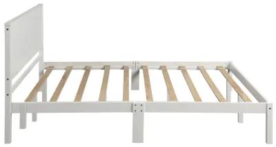 Platform Bed Frame with Headboard, Wood Slat Support, No Box Spring Needed, Queen