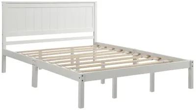 Platform Bed Frame with Headboard, Wood Slat Support, No Box Spring Needed, Queen