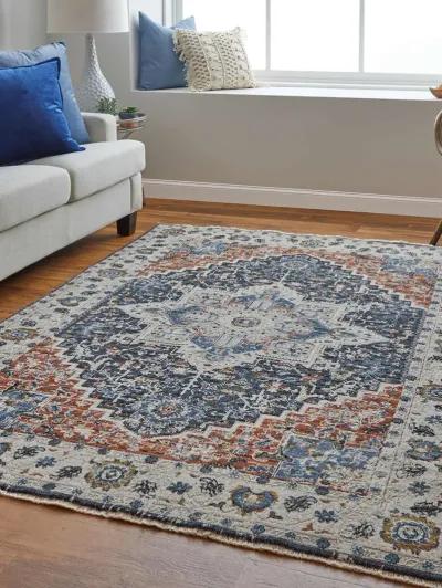 Kaia 39HTF Ivory/Blue/Red 5' x 7'9" Rug