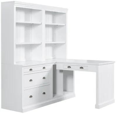 83.4"Tall Bookshelf & Writing Desk Suite, Modern Bookcase