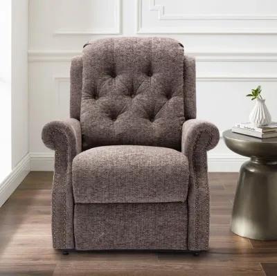 MONDAWE Power Recliner Chair Chenille Knit Fabric Upholstered Powered Reclining Massage Chair with with 8-Point Massage