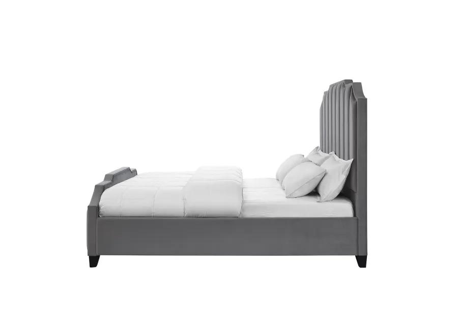 Inspired Home Ruhi Velvet Platform Bed