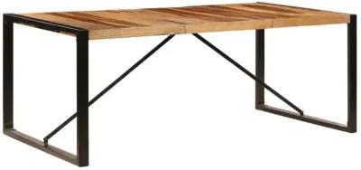 vidaXL Dining Table 78.7"x39.4"x29.5" Solid Sheesham Wood, 247413