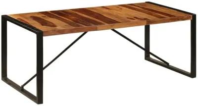 vidaXL Dining Table 78.7"x39.4"x29.5" Solid Sheesham Wood, 247413