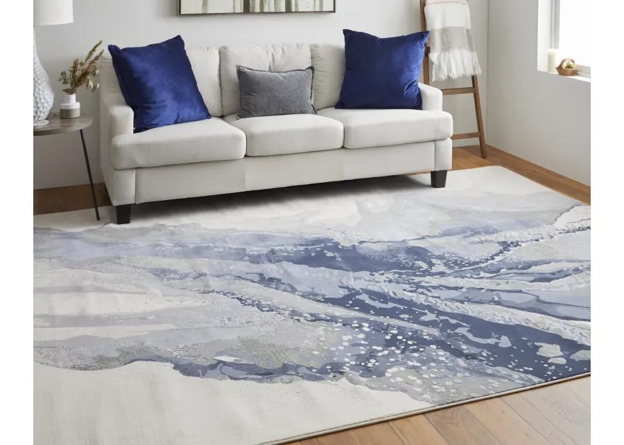 Clio 39K2F Blue/Gray/Ivory 3'10" x 6' Rug