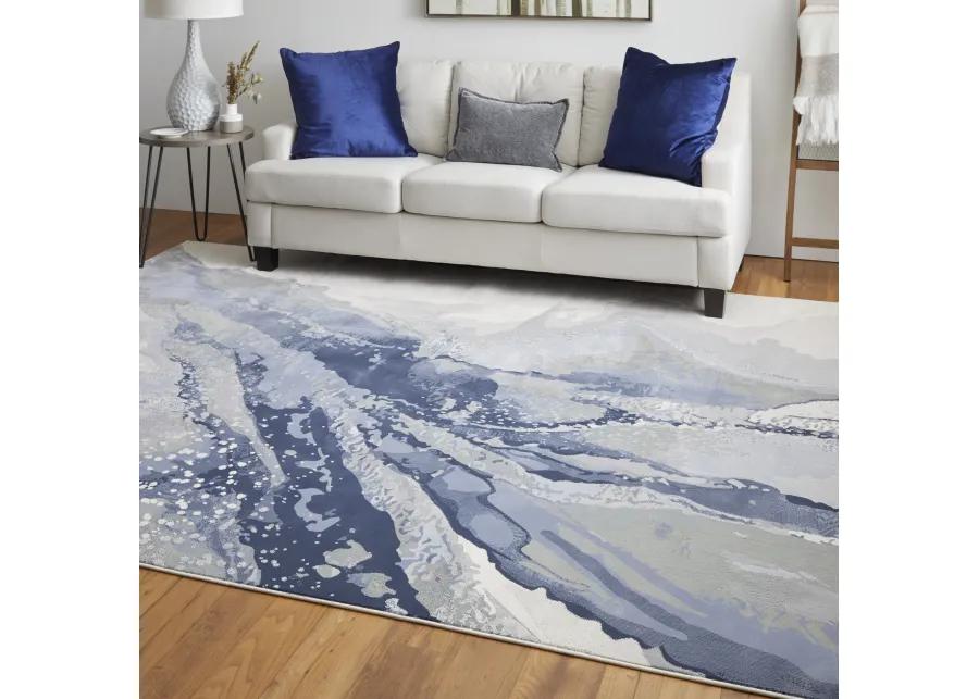 Clio 39K2F Blue/Gray/Ivory 3'10" x 6' Rug