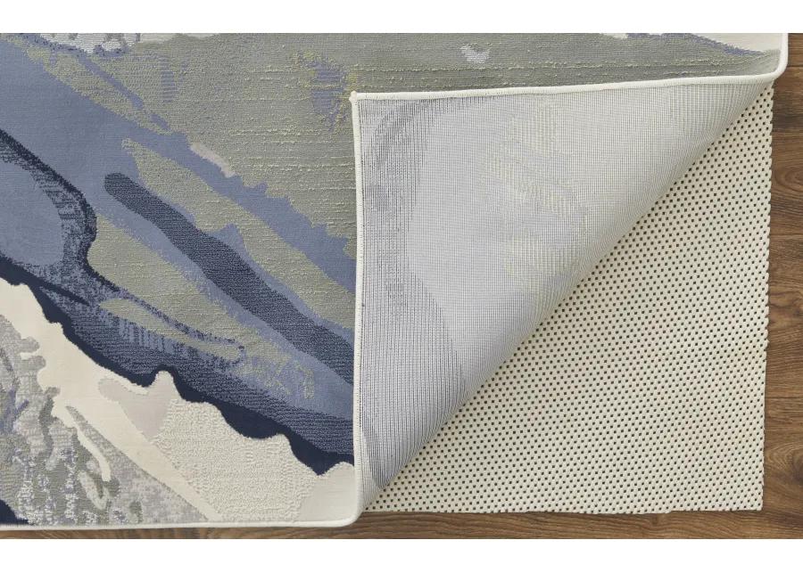 Clio 39K2F Blue/Gray/Ivory 3'10" x 6' Rug