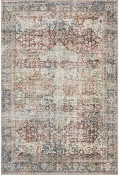 Loren LQ14 Brick/Multi 5' x 7'6" Rug