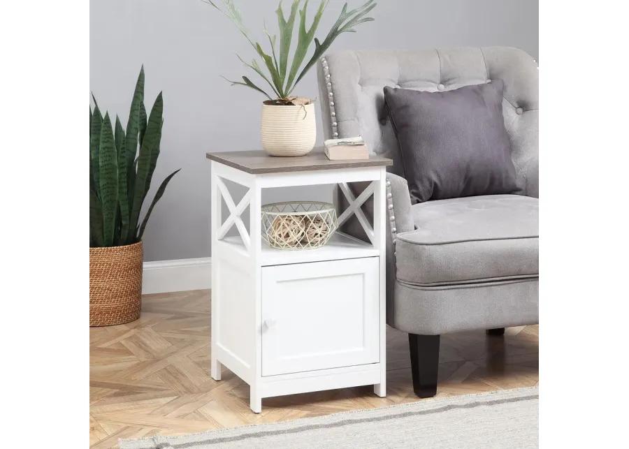 Convenience Concepts Oxford End Table with Cabinet