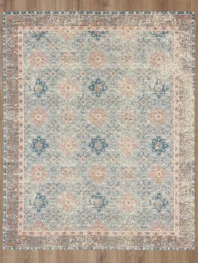 Zula Hazega Blue/Rose 5' X 8' Rug