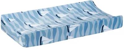 Lambs & Ivy Little Skipper Nautical Ocean Sailboat Soft Changing Pad Cover