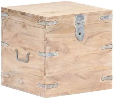 vidaXL Chest 15.7"x15.7"x15.7" Solid Acacia Wood