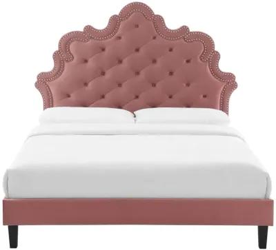 Modway - Sasha Button-Tufted Performance Velvet King Bed