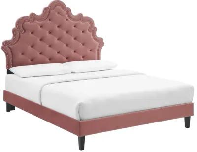 Modway - Sasha Button-Tufted Performance Velvet King Bed