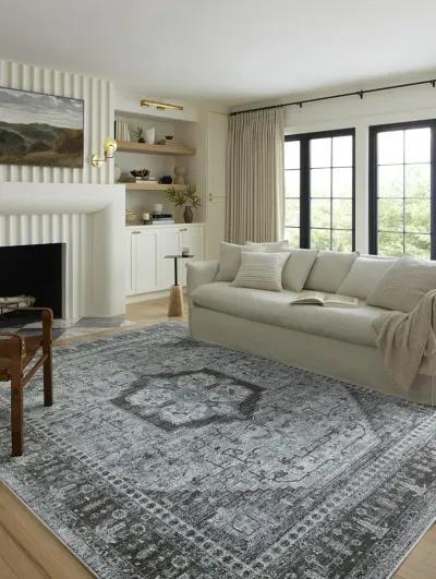 Odette ODT08 Sky/Charcoal 6'7" x 9'6" Rug