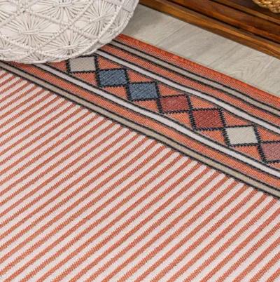 Sebastian High-Low Modern Diamond Border Area Rug