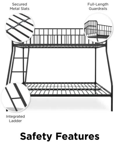 Novogratz Bushwick Metal Bunk Bed