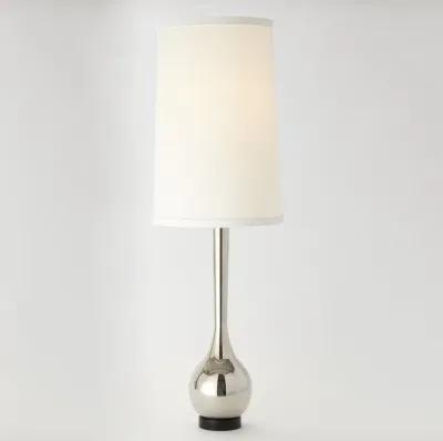 Bulb Vase Table Lamp-Silver