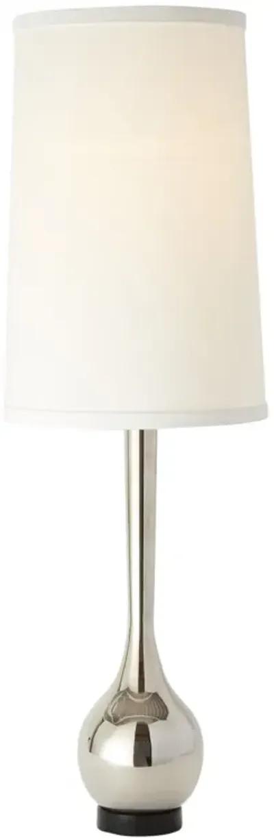 Bulb Vase Table Lamp-Silver